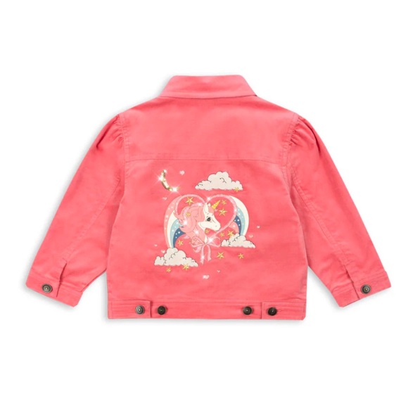Konges Slojd NEW NWT Pink Lucky Jacket - Pink Flamingo Plume (18M)